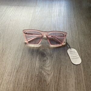 otra step ahead pink transparent retro y2k cat eye sunglasses eyewear NEW